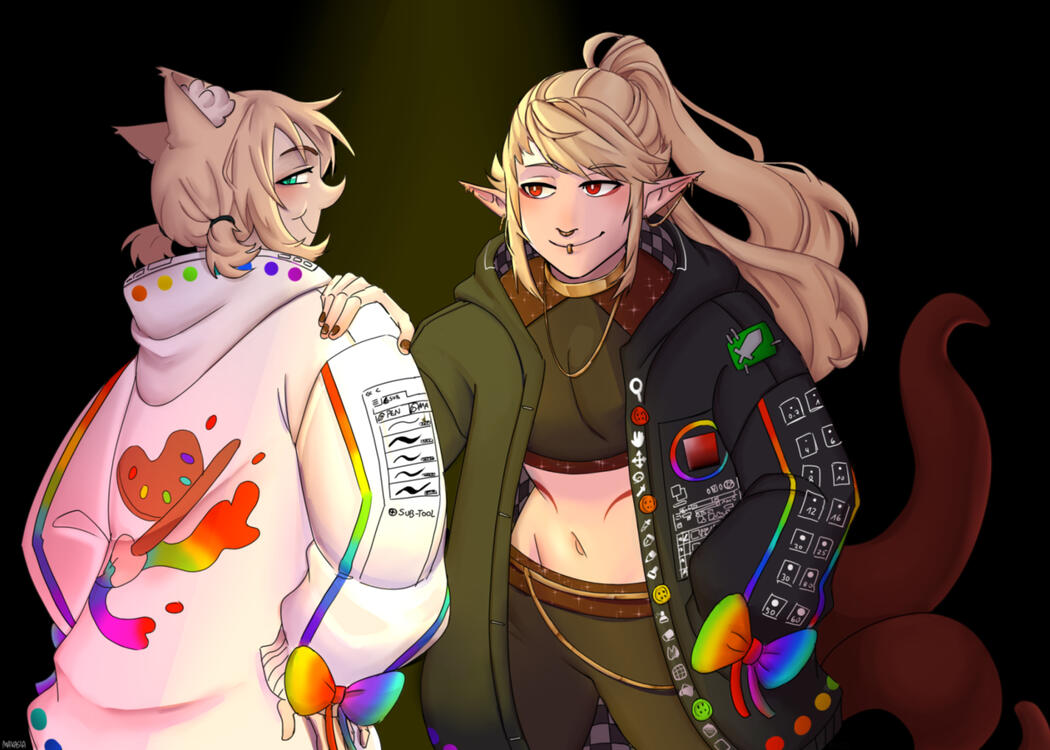 Makasia - Artist-Jacke als Lightmode Streamer Makasia & Darkmode Moderator Ryuu'Dai