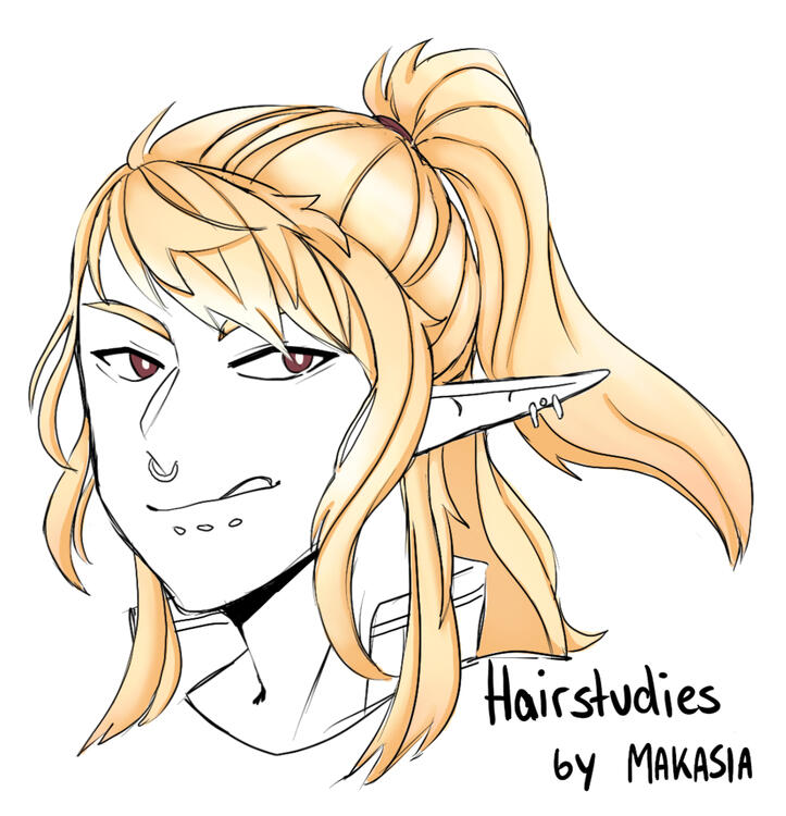 Makasia - Haarübung mit Ryuu'Dai's Haaren